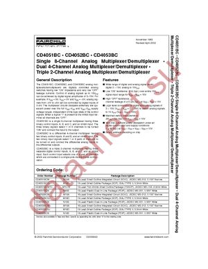 CD4051BCSJ datasheet  